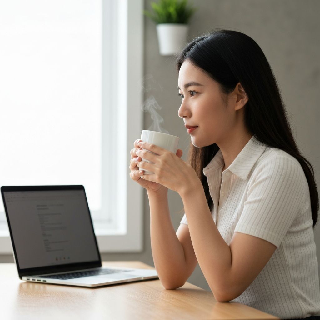 Work break with food or beverage